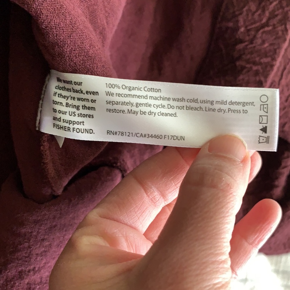 Eileen Fisher Burgundy Textured Open-Front Jacket - Picture 5 of 16